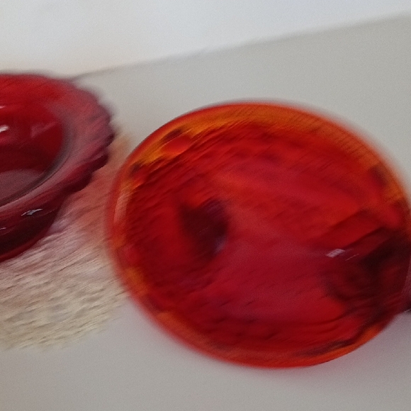 Mosser Ruby Red Hen On Nest. This Piece Has A Cadium Glow And It Is Very Rare - Picture 5 of 8